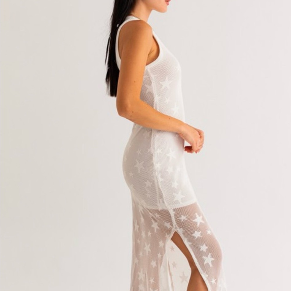 Star dress open knit